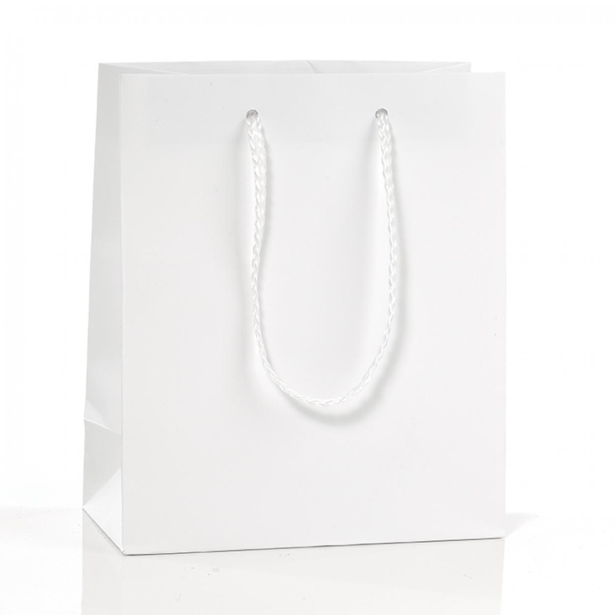 BUSTA SHOPPER CARTA CM. 27 X 12 X 37 PNP PLAST BIANCA