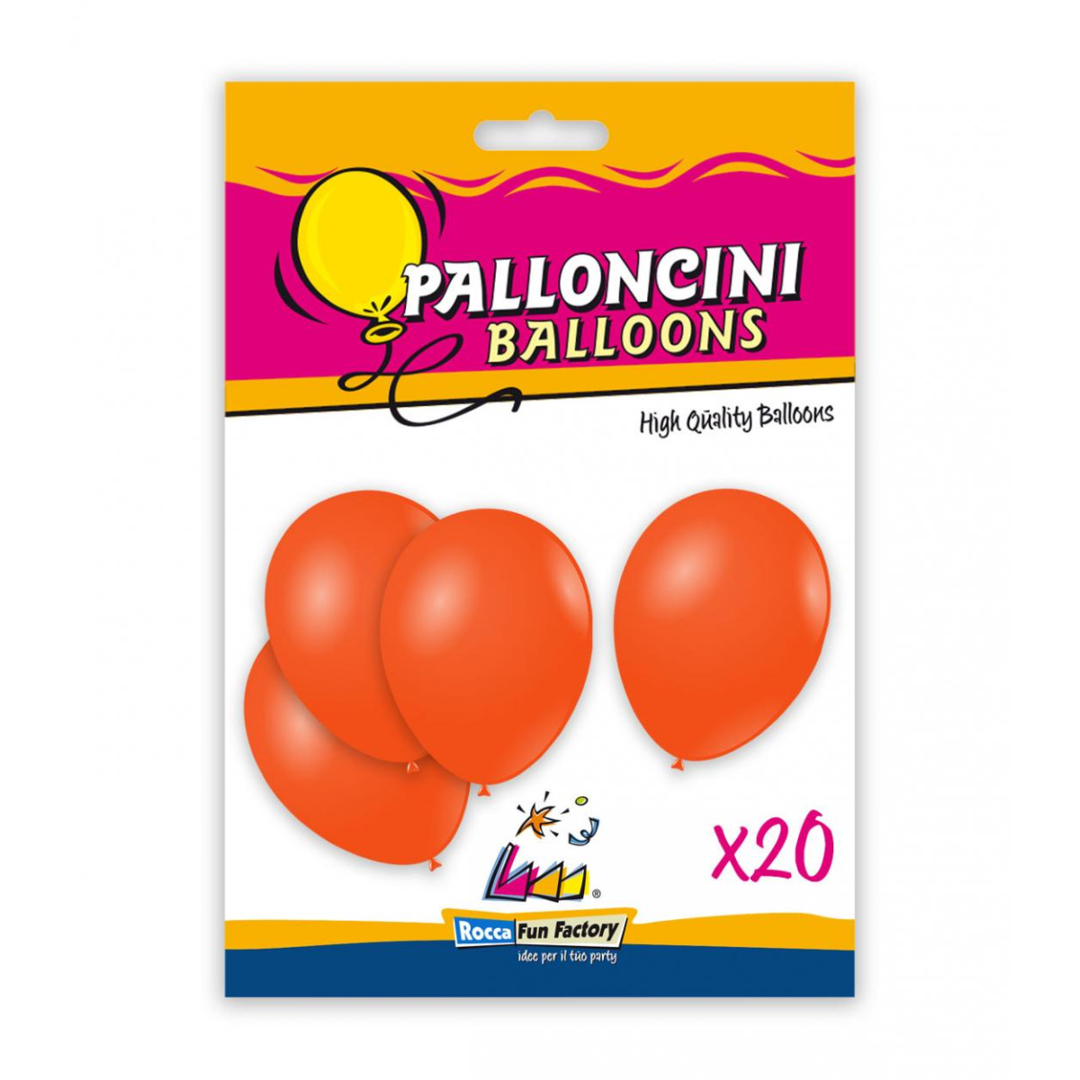SET 20 PALLONCINI CM. 26 ARANCIONE