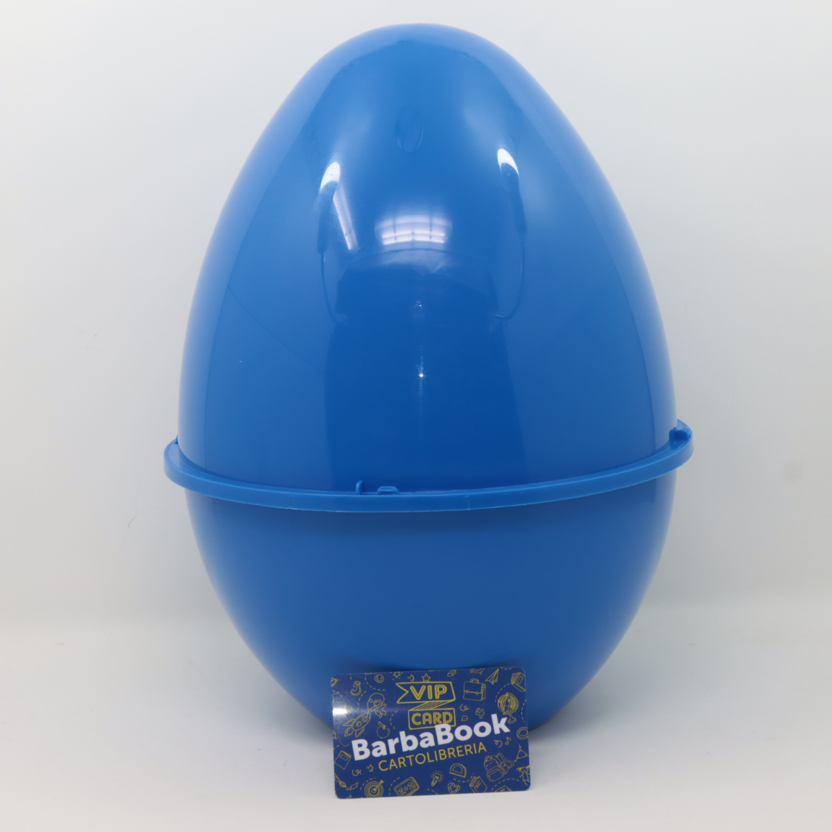 GUSCIO UOVO VUOTO H.33 AZZURRO MEDIO IN PLASTICA SORPRESONE DI PASQUA