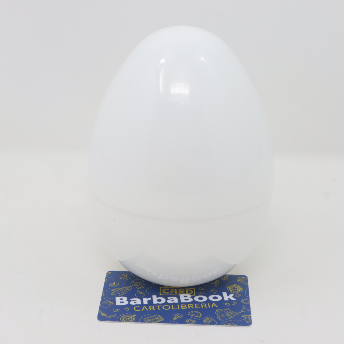 GUSCIO UOVO VUOTO H.15 BIANCO IN PLASTICA SORPRESONE DI PASQUA