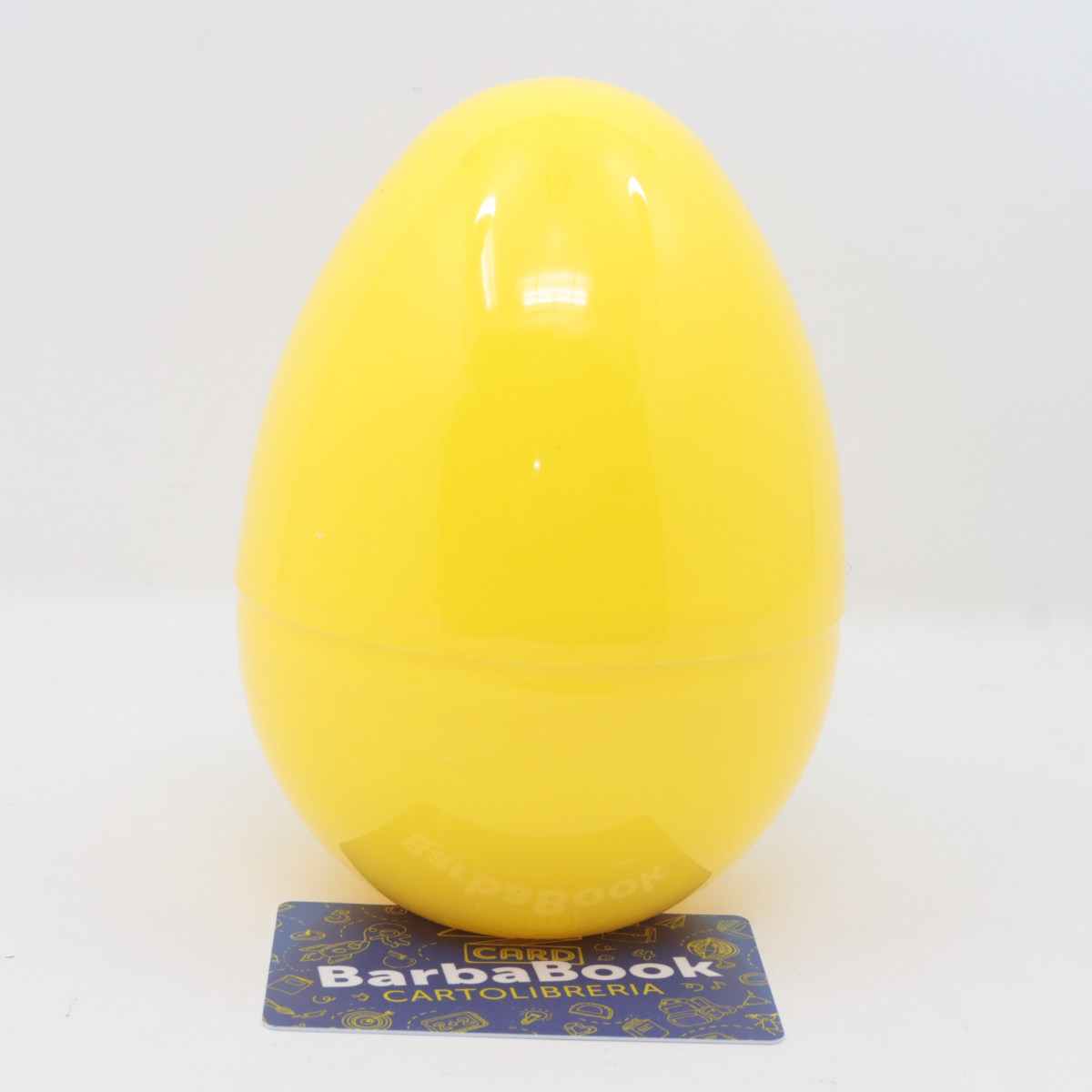 GUSCIO UOVO VUOTO H.15 GIALLO IN PLASTICA SORPRESONE DI PASQUA