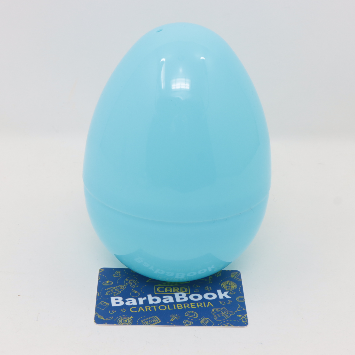 GUSCIO UOVO VUOTO H.15 CELESTE IN PLASTICA SORPRESONE DI PASQUA