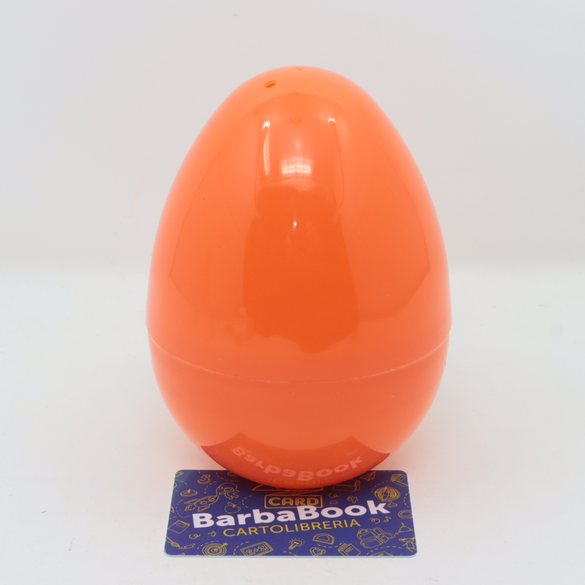 GUSCIO UOVO VUOTO H.15 ARANCIONE IN PLASTICA SORPRESONE DI PASQUA