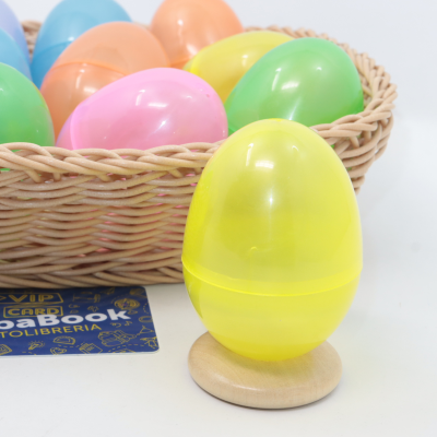 GUSCIO UOVO VUOTO H.7,5 IN PLASTICA COL. PASTEL PORTASORPRESA DI PASQUA 