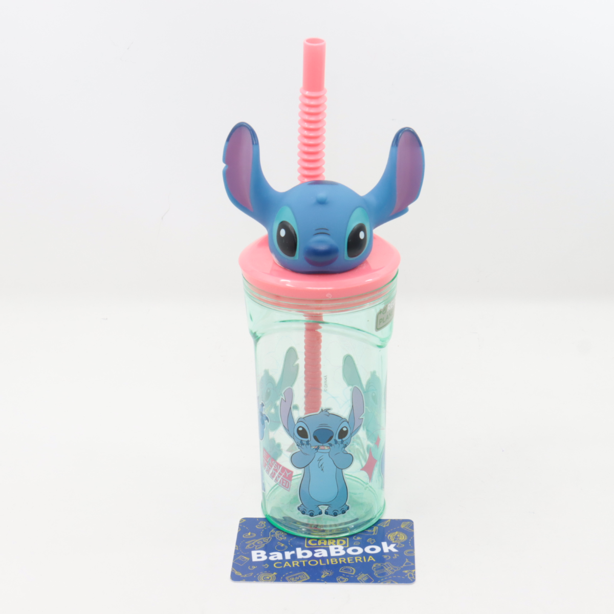 BICCHIERE ALTO CON CANNUCCIA STITCH 3D ST74869