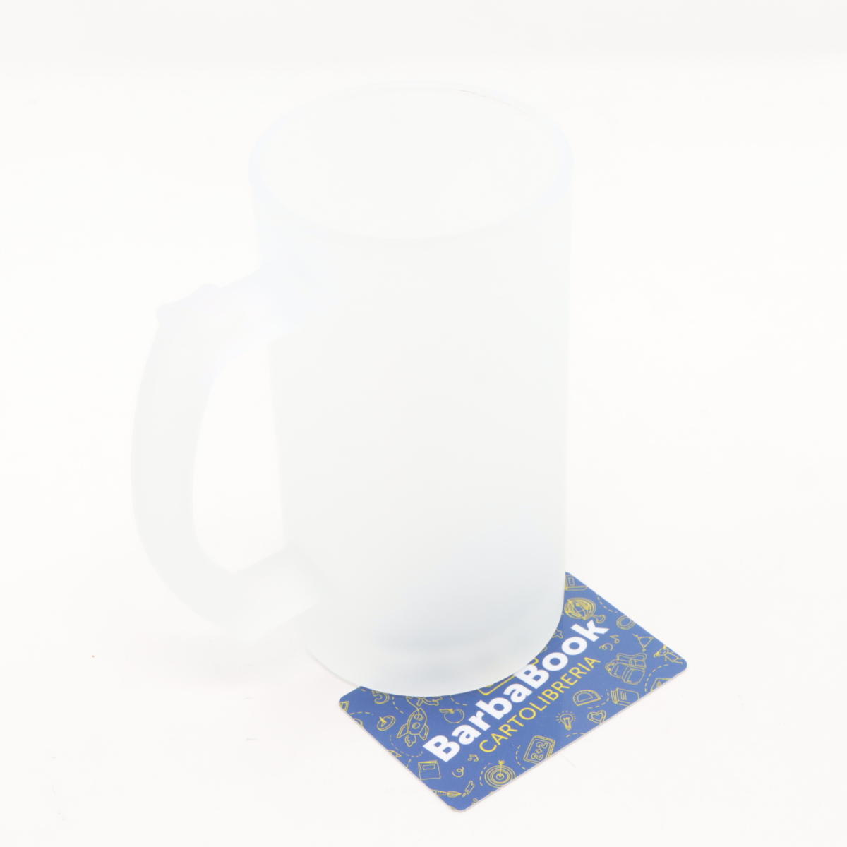 BOCCALE BIRRA VETRO SATINATO PERSONALIZZATO 16 OZ ART. BBV