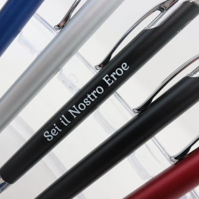 PENNA A SFERA BORG IN ALLUMINIO CROMATO ART. S1275 SEI IL NOSTRO EROE
