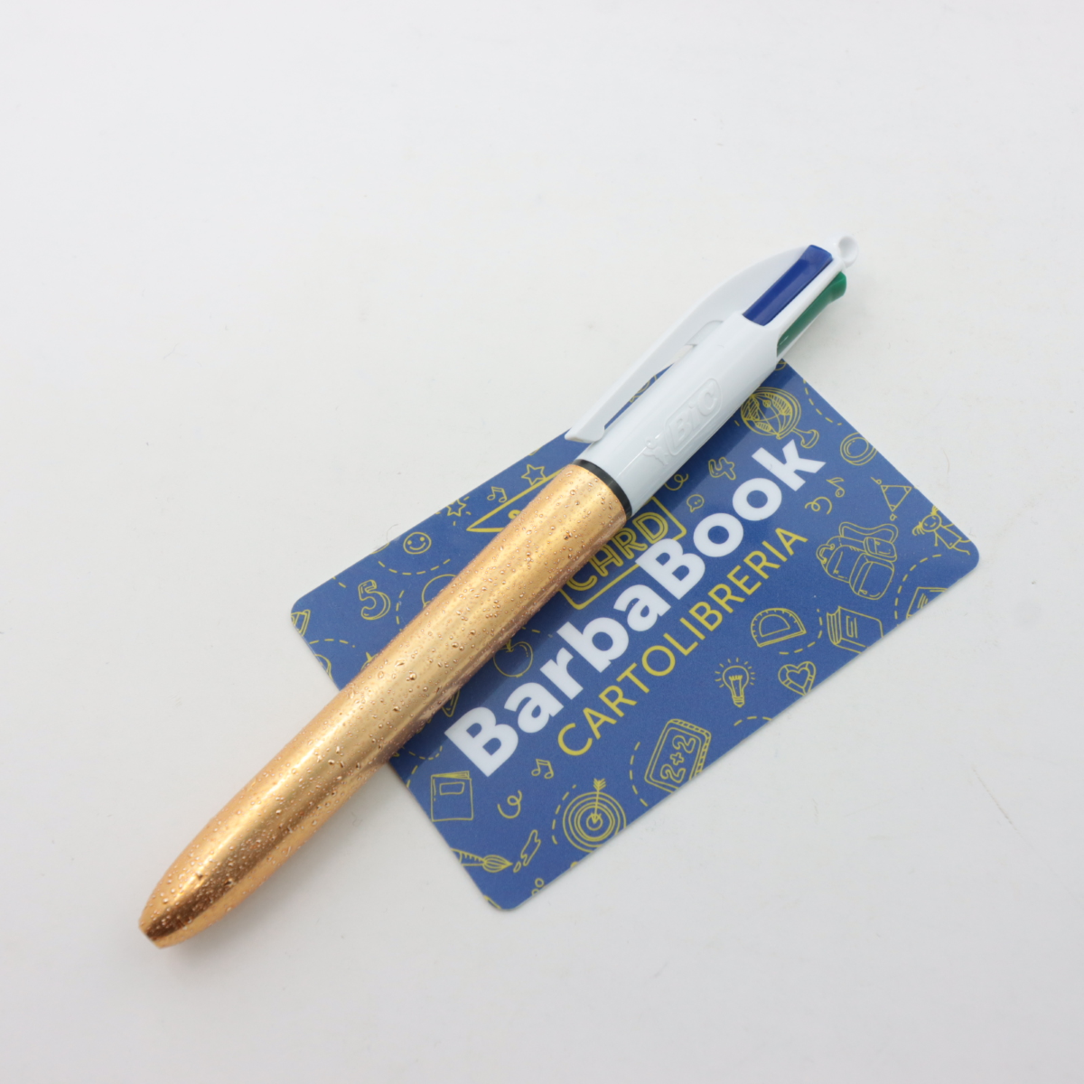 PENNA 4 COLORI BIC CHAMPAGNE PUNTA MM.1