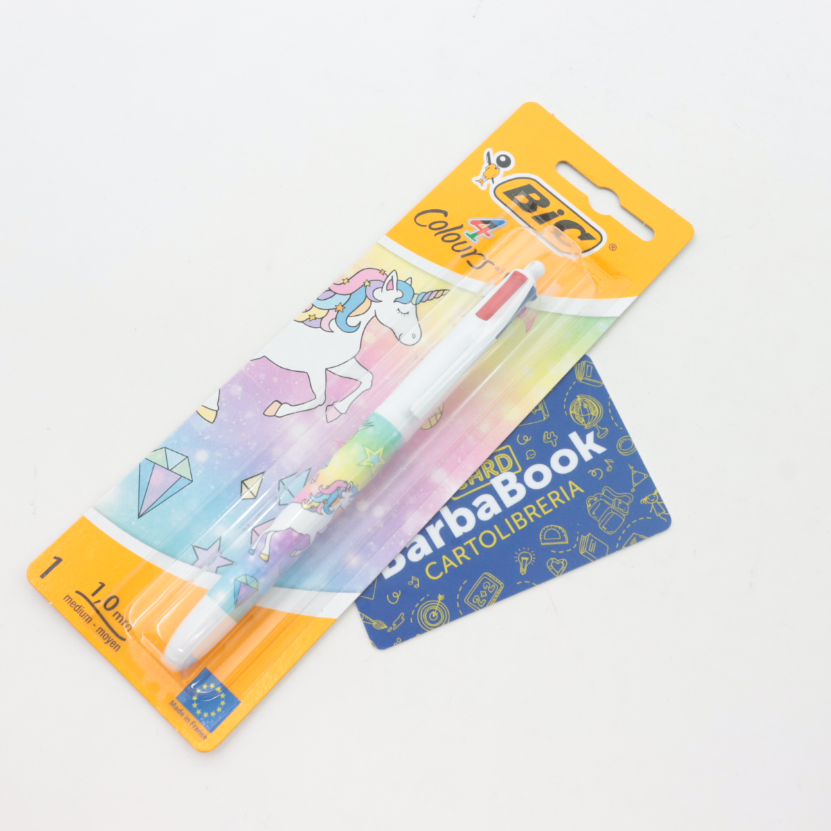 PENNA 4 COLORI BIC UNICORN PUNTA MM.1