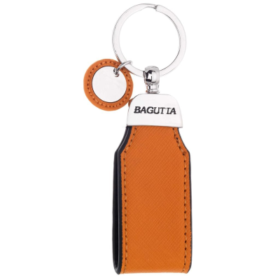 PORTACHIAVI IN PELLE CON PENDENTE BAGUTTA ART. 2235-04 ARANCIO