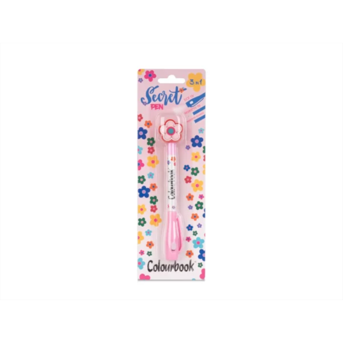 PENNA INCHIOSTRO INVISIBILE SECRET PEN COLOURBOOK COL249852 ROSA 