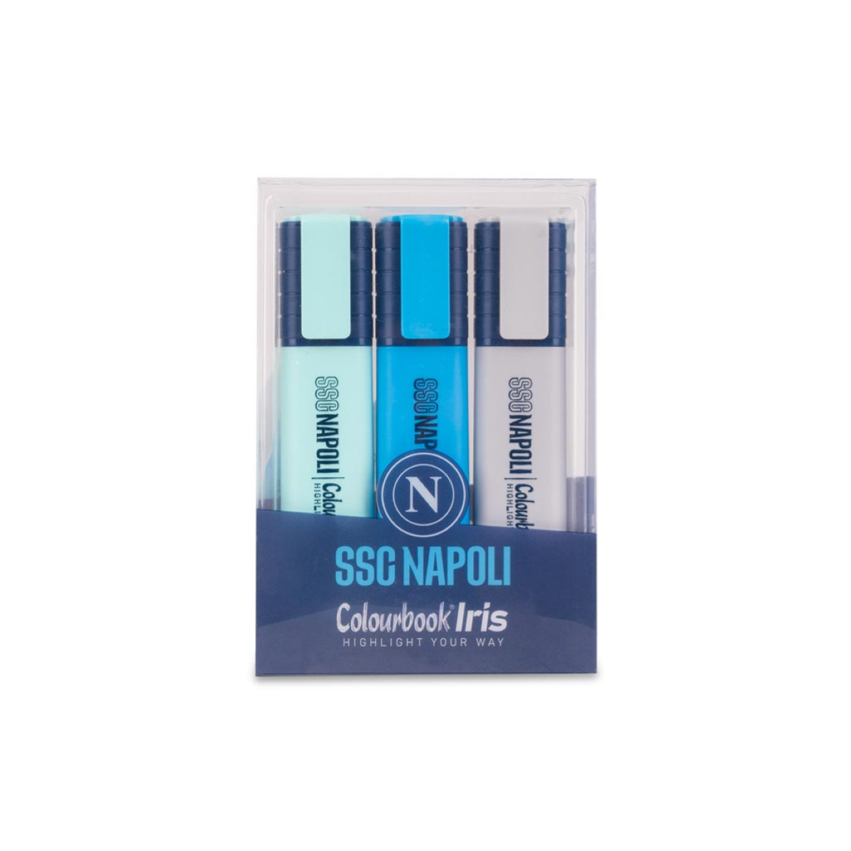SET 3 PEZZI EVIDENZITATORE SSC NAPOLI ART.SSCN24001