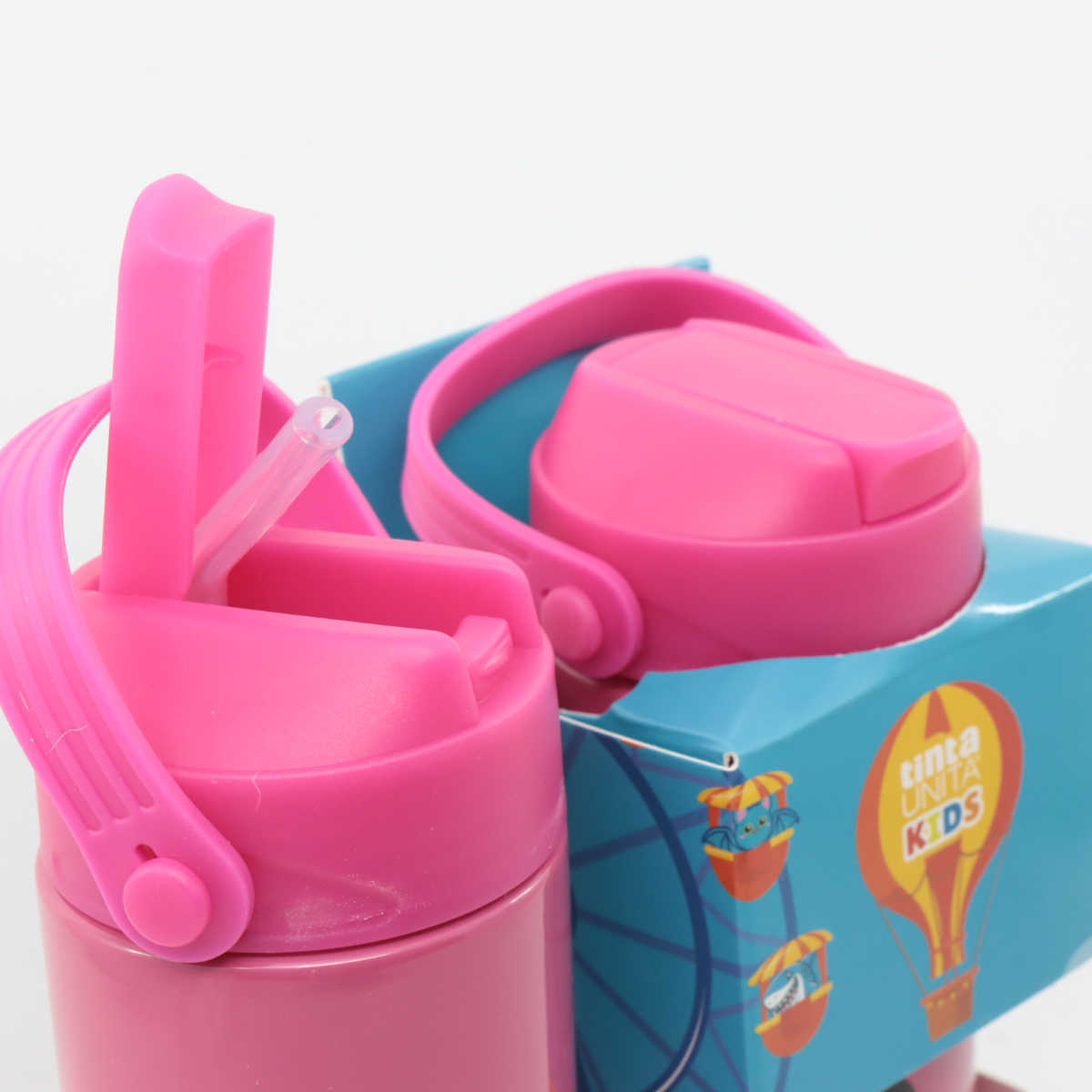 BORRACCIA TERMICA TINTAUNITA KIDS ML.550 ROSA IPPOPOTAMO 61953 PERSONALIZZATA