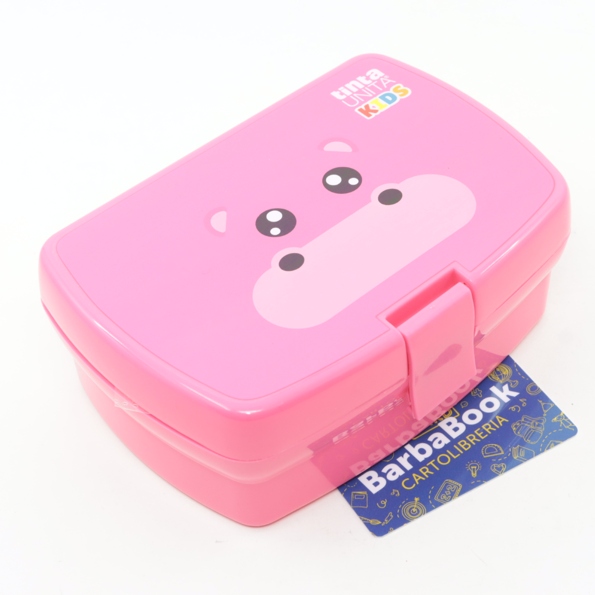 PORTA MERENDA TINTA UNITA KIDS 61954 IPPOPOTAMO ROSA