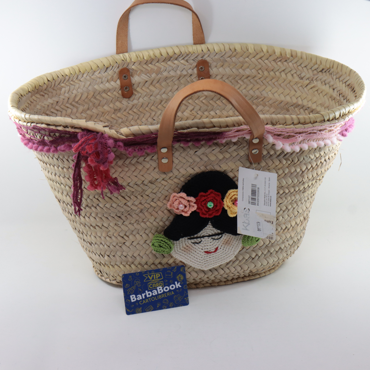 BORSA DI PAGLIA KBAS 087117 CM. 49 X 25 X 28