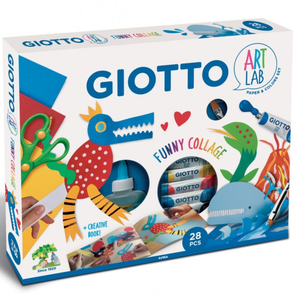 SET DISEGNO GIOTTO ART LAB EASY FUNNY COLLAGE + CREATIVE BOOK ART. F581500
