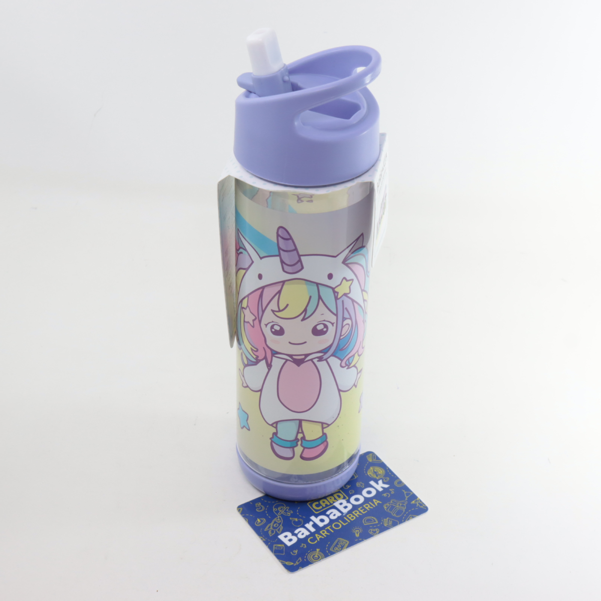 BORRACCIA PLASTICA ML.530 SO KAWAII KITTY VIOLA