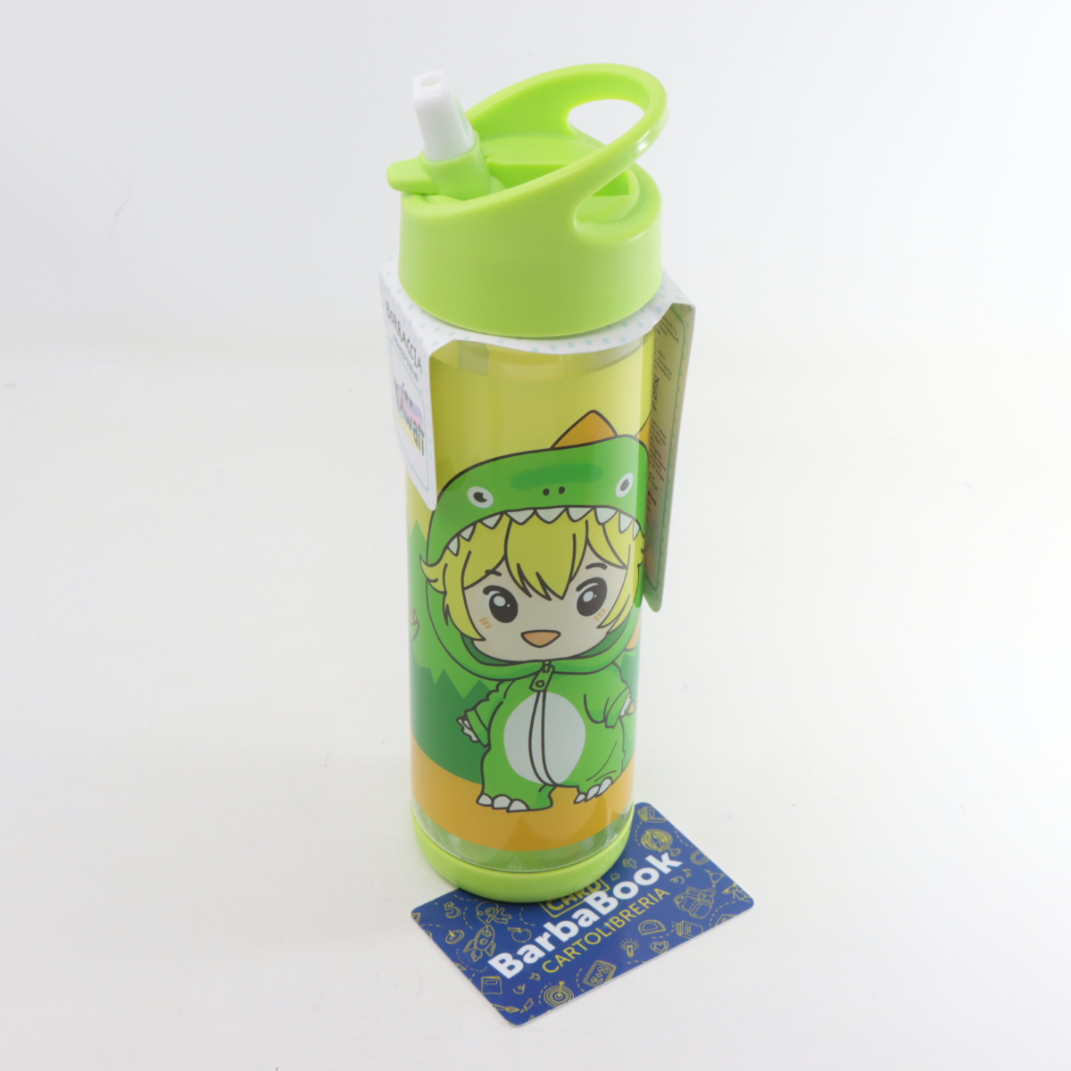 BORRACCIA PLASTICA ML.530 SO KAWAII KITTY VERDE