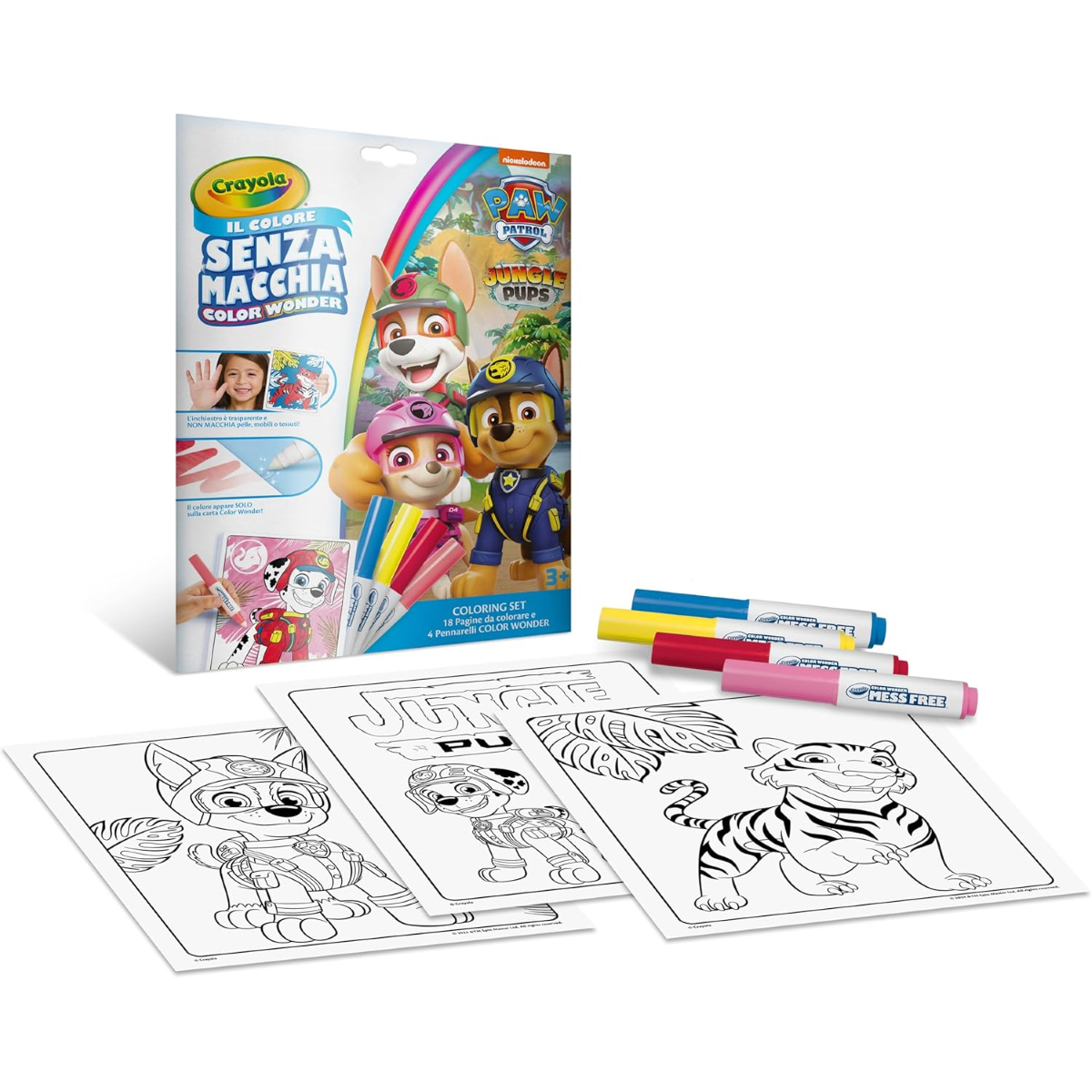 KIT COLOR WONDER SENZA MACCHIA CRAYOLA PAW PATROL 25-2009
