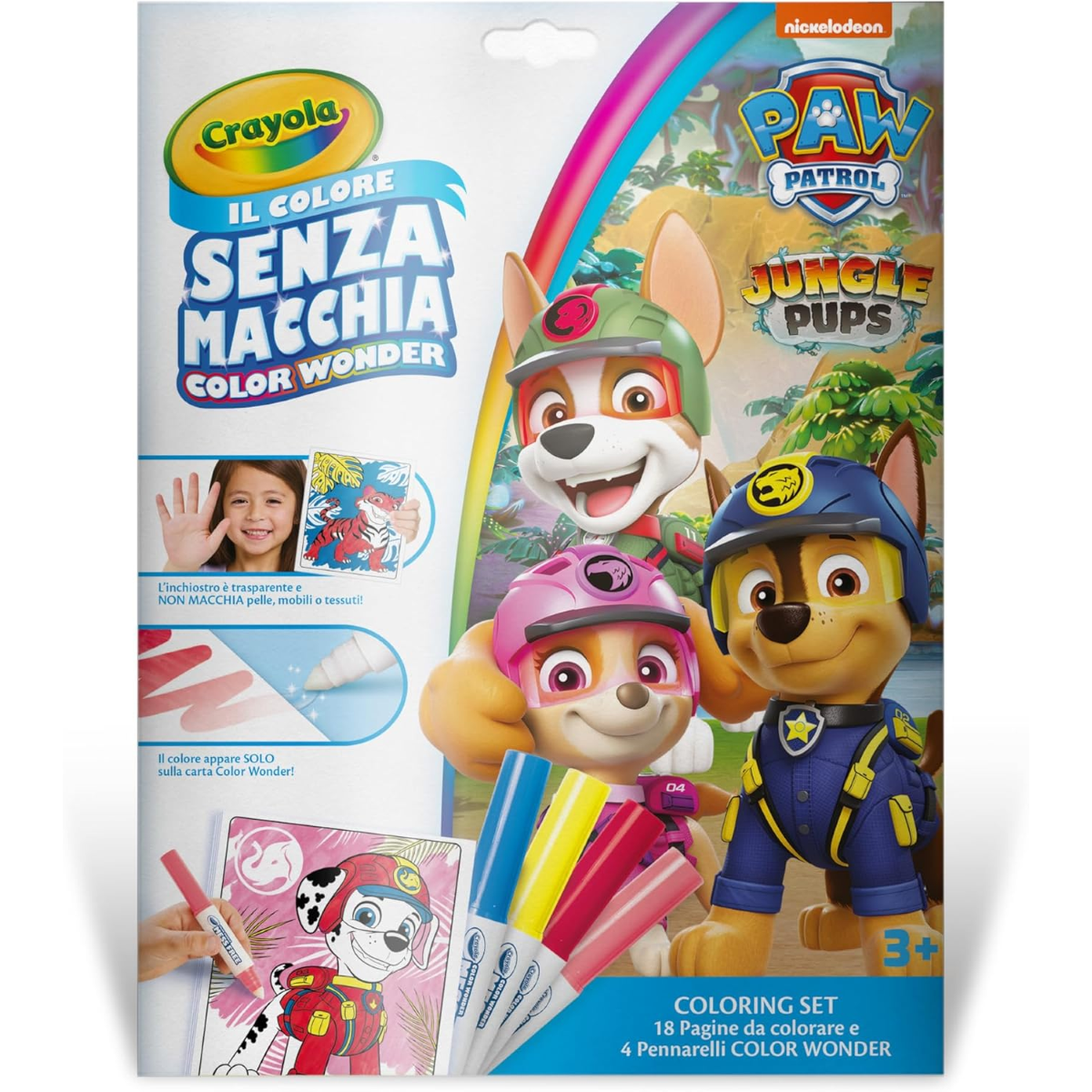 KIT COLOR WONDER SENZA MACCHIA CRAYOLA PAW PATROL 25-2009