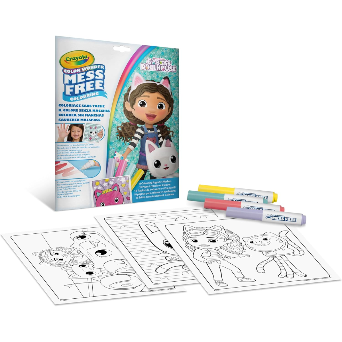KIT COLOR WONDER SENZA MACCHIA GABBY'S DOLLHOUSE 75-2816