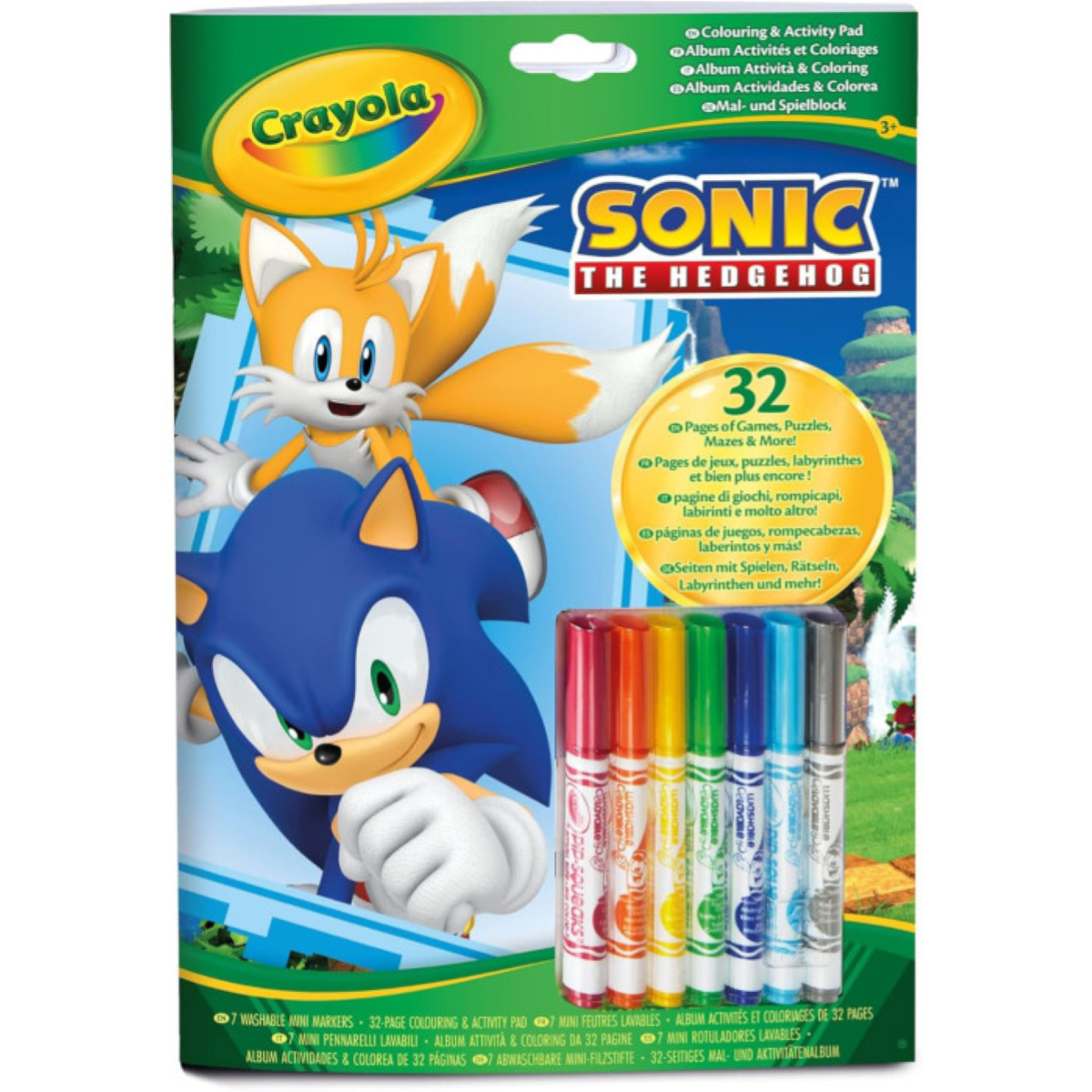 KIT COLOR ATTIVITA' & COLORING SONIC CRAYOLA