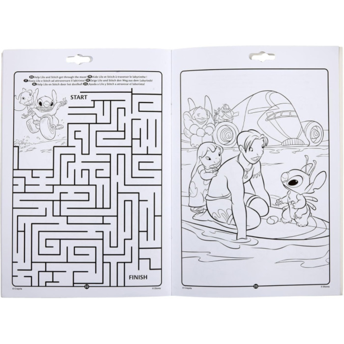KIT COLOR ATTIVITA' & COLORING LILO & STITCH CRAYOLA