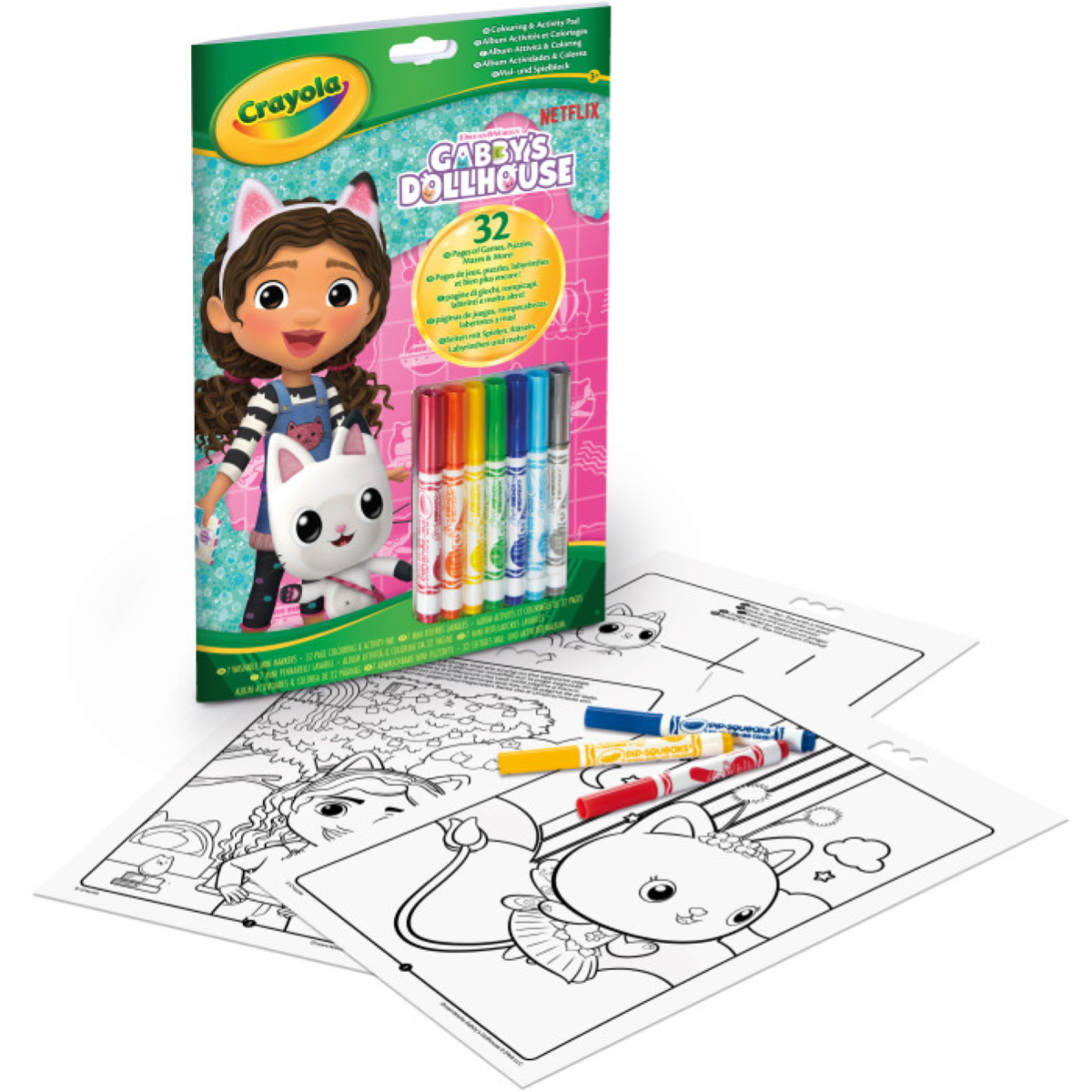 KIT COLOR ATTIVITA' & COLORING GABBY'S DOLLHOUSE CRAYOLA