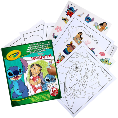ALBUM DA COLORARE COLOR'N STICKER LILO & STITCH CRAYOLA