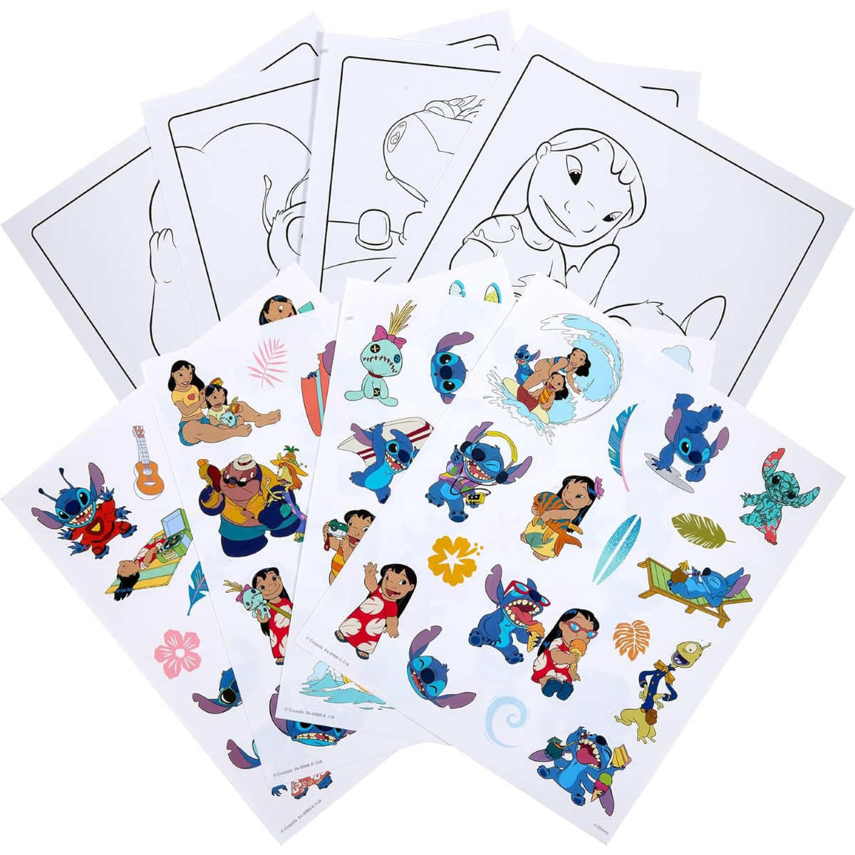 ALBUM DA COLORARE COLOR'N STICKER LILO & STITCH CRAYOLA