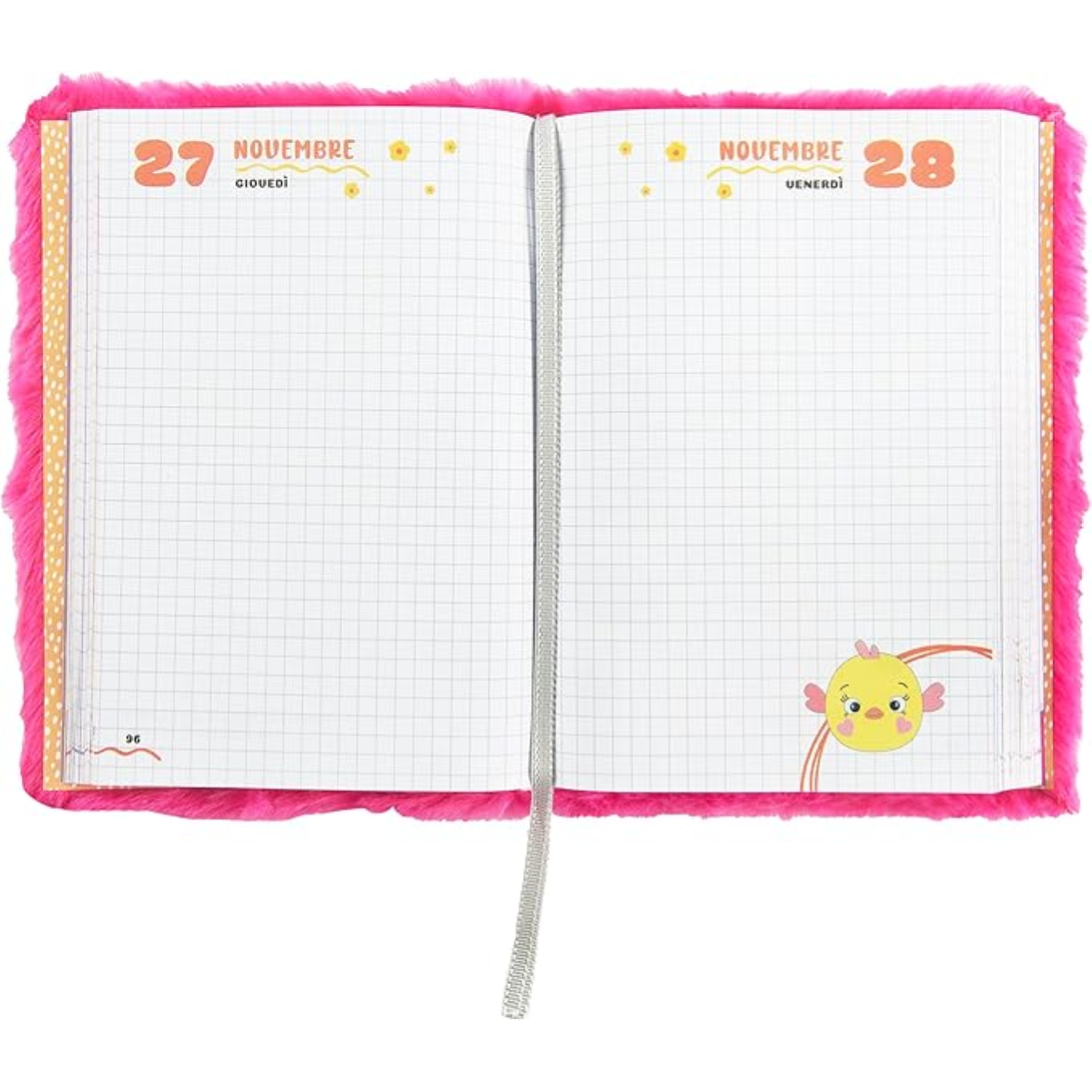 DIARIO MOFU MOFU 2025-26 STANDARD ART. 73654 PLUSH UNICORNO