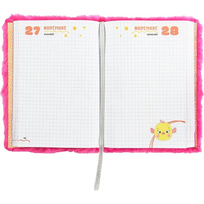 DIARIO MOFU MOFU 2025-26 STANDARD ART. 73654 PLUSH UNICORNO