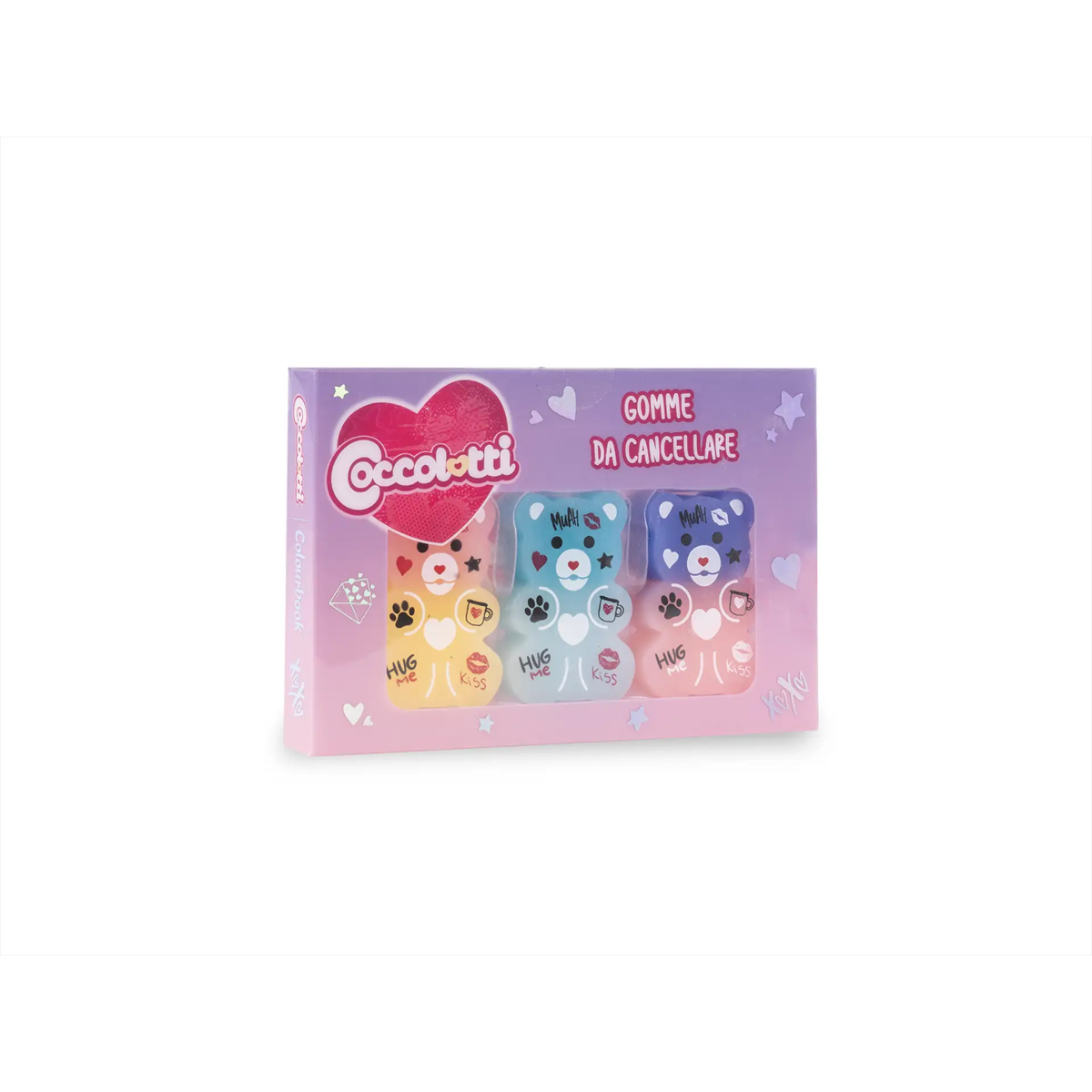 SET 3 GOMME COCCOLOTTI LOVE & TELL COLOURBOOK CLT00032