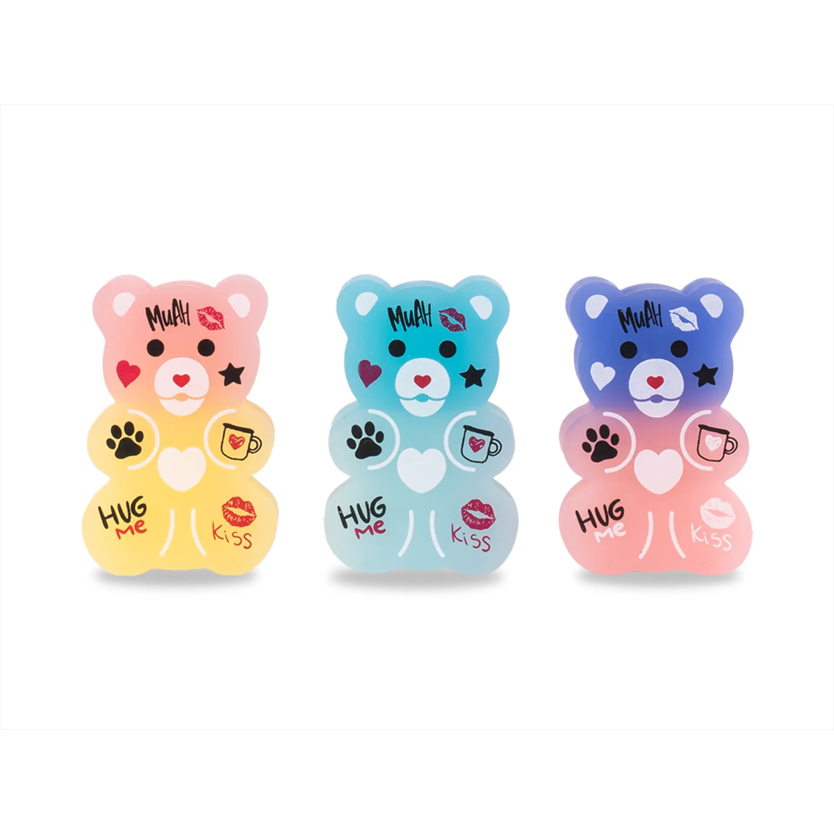 SET 3 GOMME COCCOLOTTI LOVE & TELL COLOURBOOK CLT00032