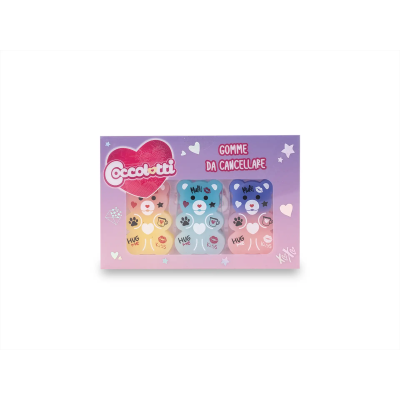 SET 3 GOMME COCCOLOTTI LOVE & TELL COLOURBOOK CLT00032