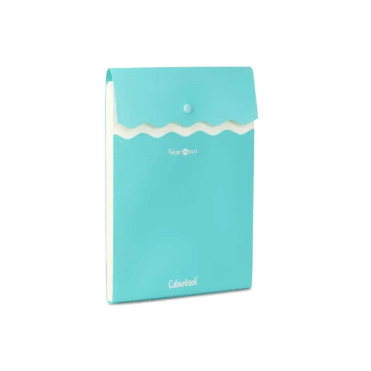 BUSTA PPL CON BOTTONE CM. 21 X 29.7 CON SOFFIETTO COLOURBOOK COL24192 VERDE ACQUAMARINA
