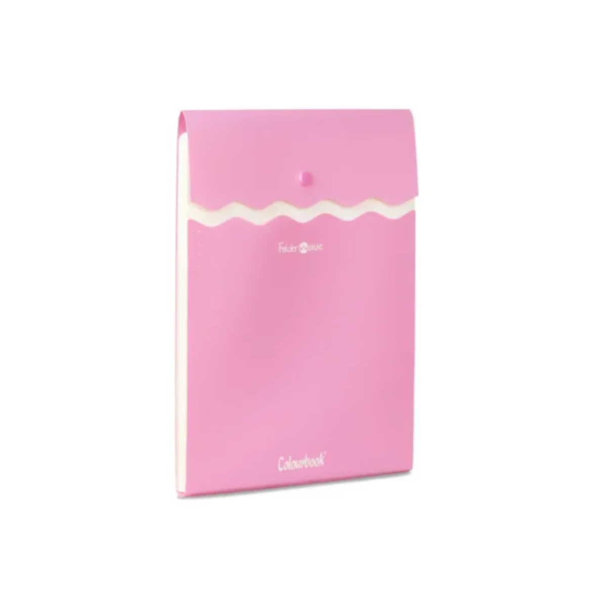 BUSTA PPL CON BOTTONE CM. 21 X 29.7 CON SOFFIETTO COLOURBOOK COL24192 ROSA