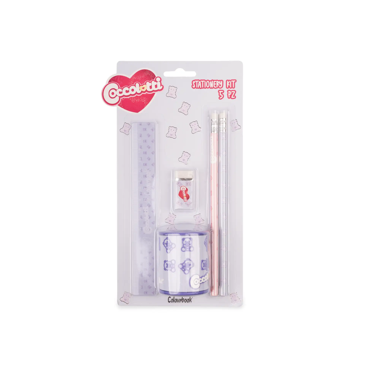 KIT STATIONERY COCCOLOTTI CLASSIC LILLA