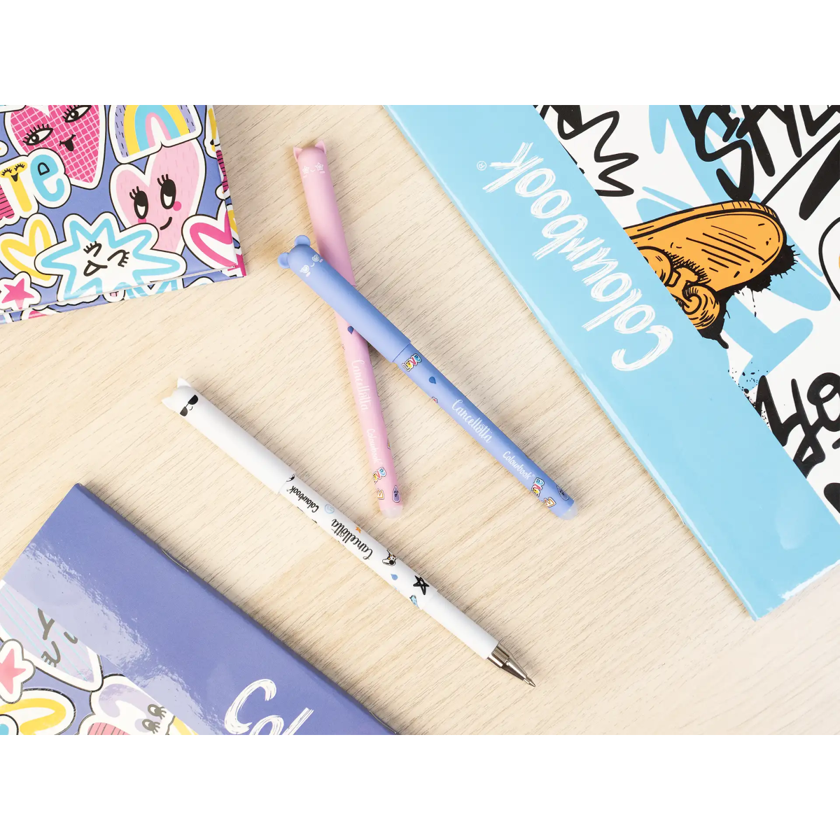 PENNA GEL CANCELLABILE CANCELLOTTA ABSTRACT COLOURBOOK BLU