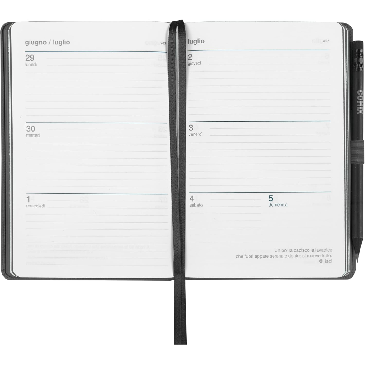 AGENDA WEEK COMIX MEDIUM 2026 CM. 11 X 16 ART.74852BL