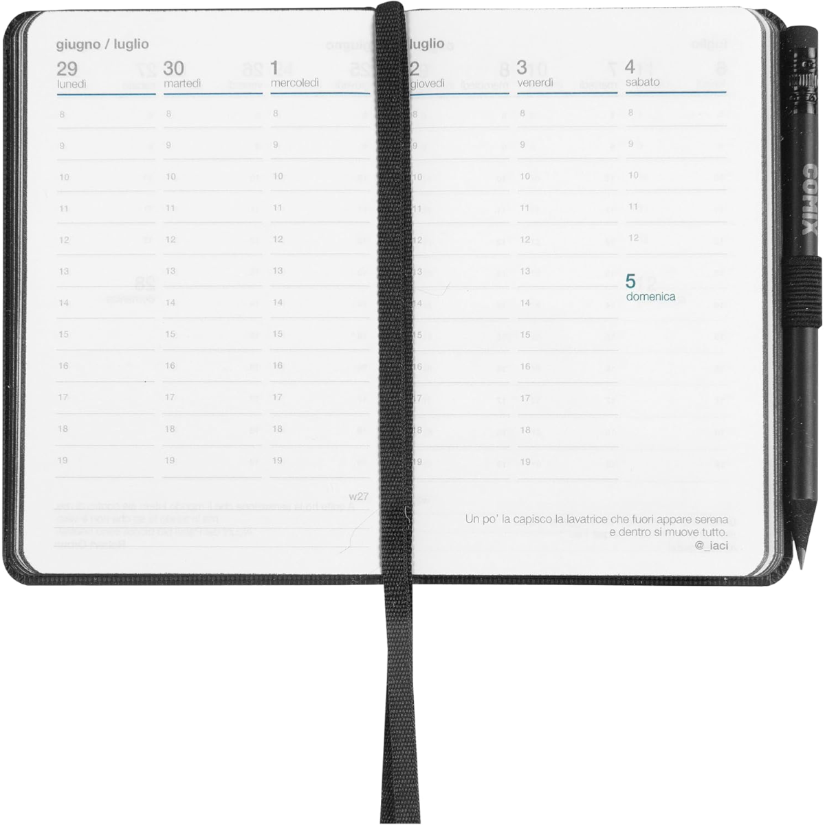 AGENDA COMIX WEEK POCKET 2026 CM. 8 X 12 ART.74851TT