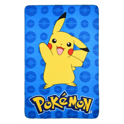 PLAID IN MORBIDO PILE POKEMON CM. 100 X 150