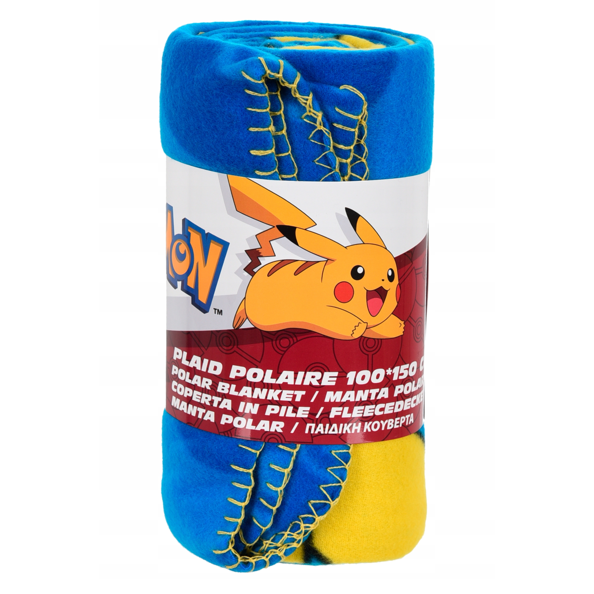 PLAID IN MORBIDO PILE POKEMON CM. 100 X 150
