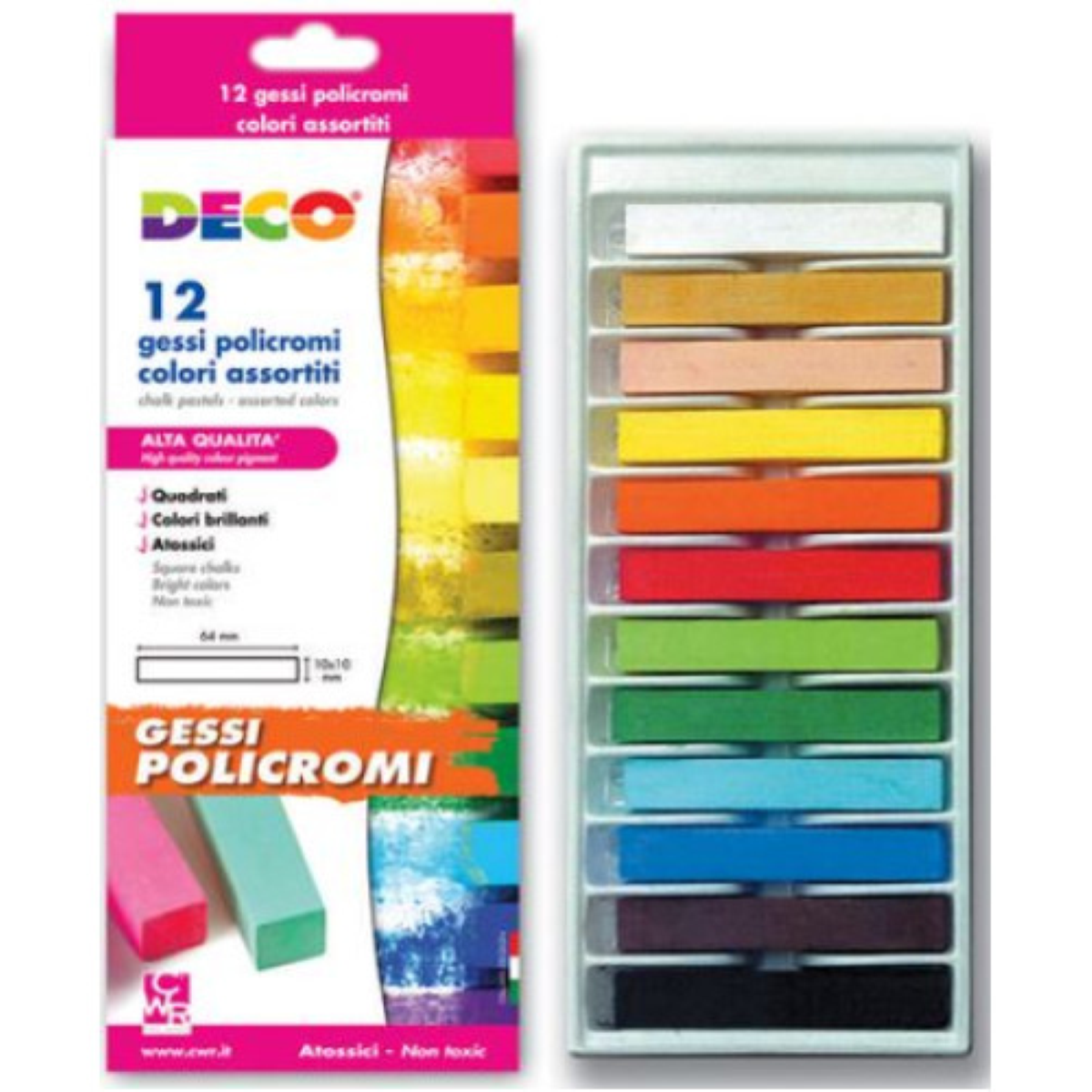 GESSETTI  POLICROMI 12 COLORI CWR