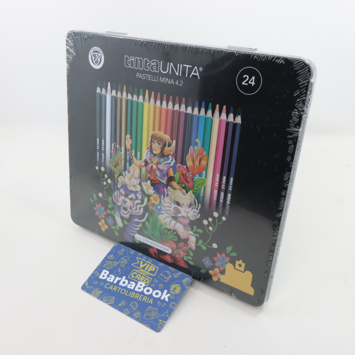 PASTELLI TINTAUNITA FRAFFROG METAL BOX 24 COLORI
