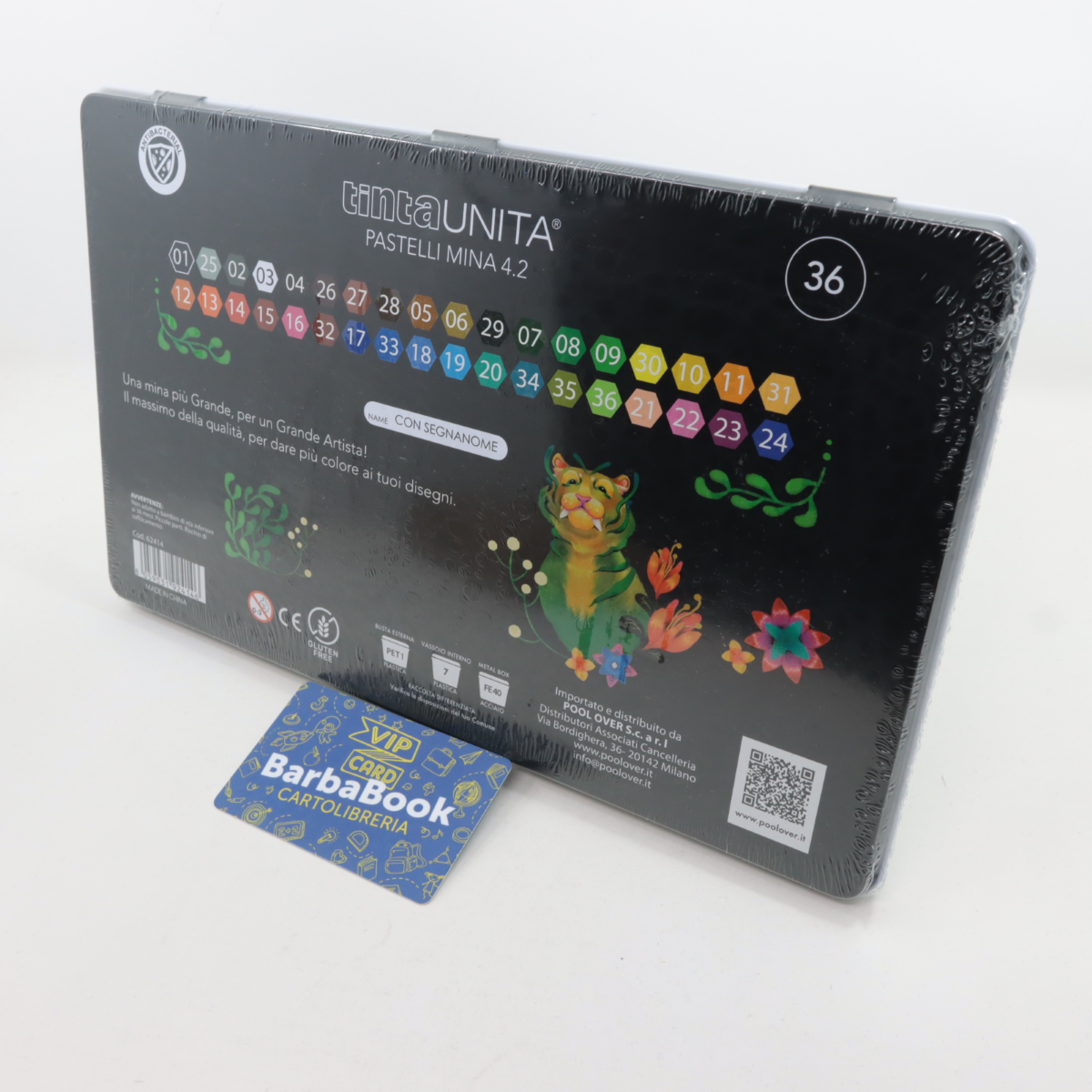 PASTELLI TINTAUNITA FRAFFROG METAL BOX 36 COLORI