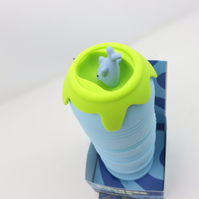 BUSTINA PORTAPENNE SQUALO TINTAUNITA ZOO IN SILICONE ALLUNGABILE