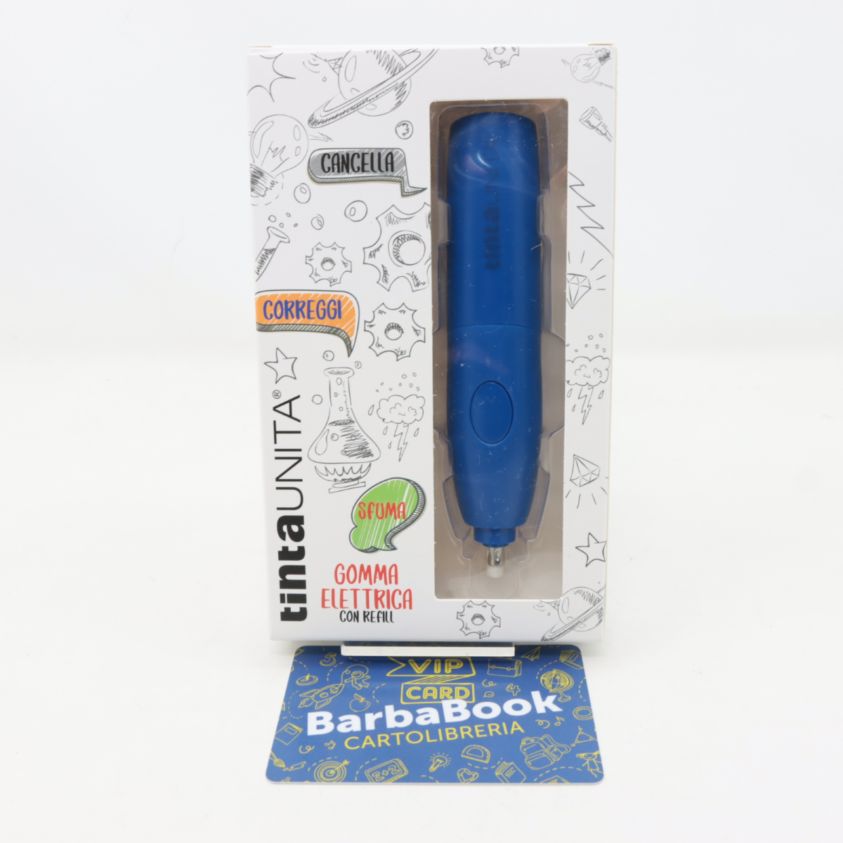 GOMMA ELETTRICA CON REFILL TINTA UNITA 61356 BLU