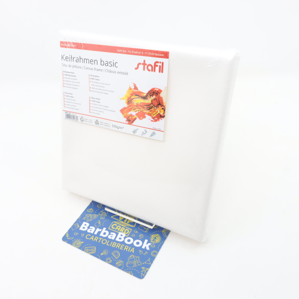 TELA DA PITTURA CM. 15 X 15 ART. 9901-02 STAFIL
