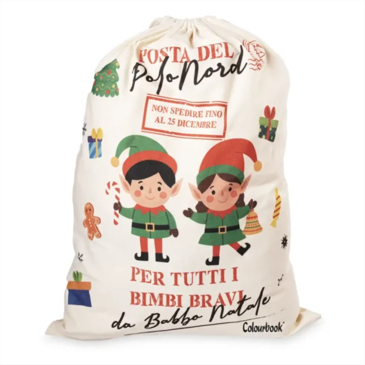 SACCO REGALI DI BABBO NATALE COLOURBOOK